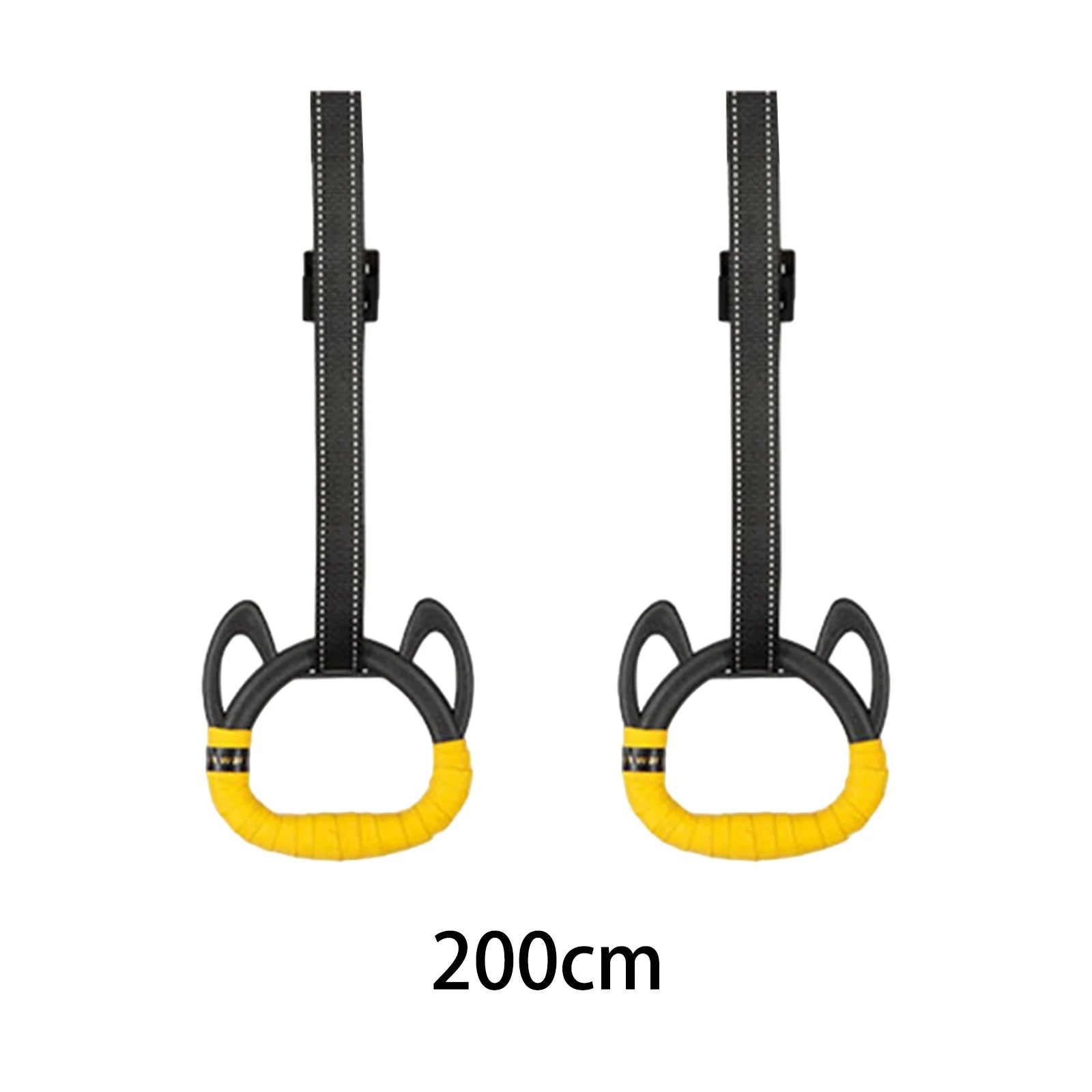 Kids Horizontal Bar Home Exercise Pull up Rings Full Body Workout Nonslip Handle with Gym Rings Kids Gym Rings Gymnastic Bar