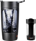 22Oz Electric Shaker Bottle Automatic Blending Flask for Protein Usb-Rechargeable (Black)