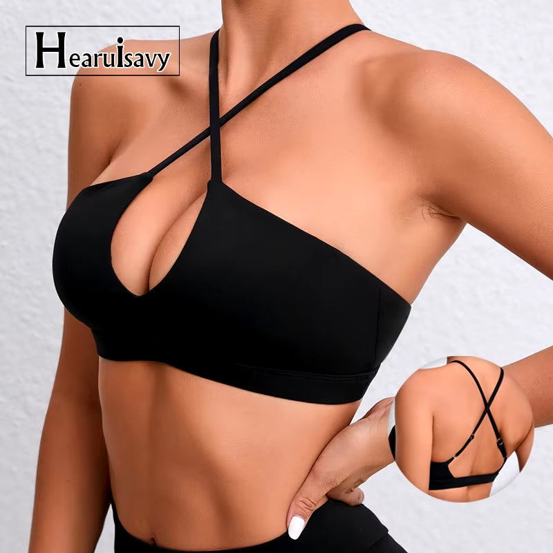 Summer Gym Top Women Training Yoga Clothes Stretch Sports Underwear Fitness Workout Cross Yoga Bra Sexy Sports Bra
