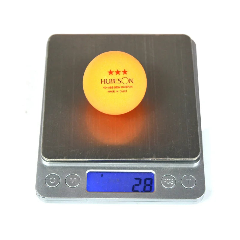 10 PCS Huieson New ABS Plastic Table Tennis Balls 3 Star 2.8G 40+Mm Ping Pong Balls for Match Training Balls