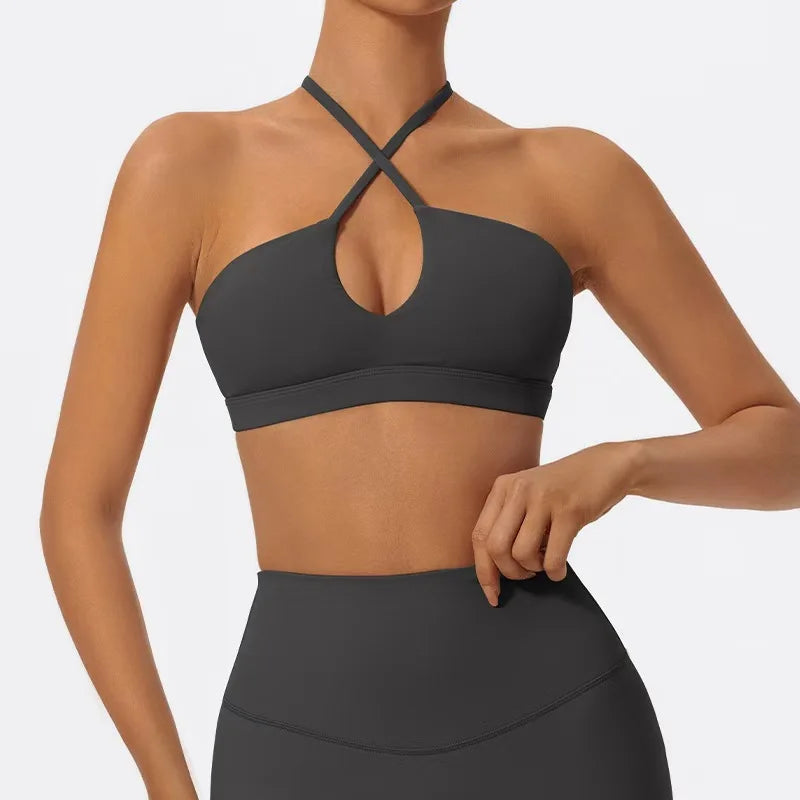 Summer Gym Top Women Training Yoga Clothes Stretch Sports Underwear Fitness Workout Cross Yoga Bra Sexy Sports Bra