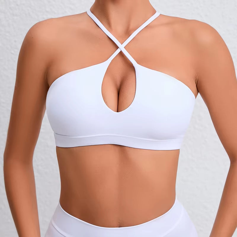 Summer Gym Top Women Training Yoga Clothes Stretch Sports Underwear Fitness Workout Cross Yoga Bra Sexy Sports Bra